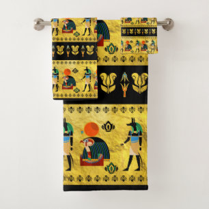 Patroon voor siersymbolen in Egypte Bad Handdoek
