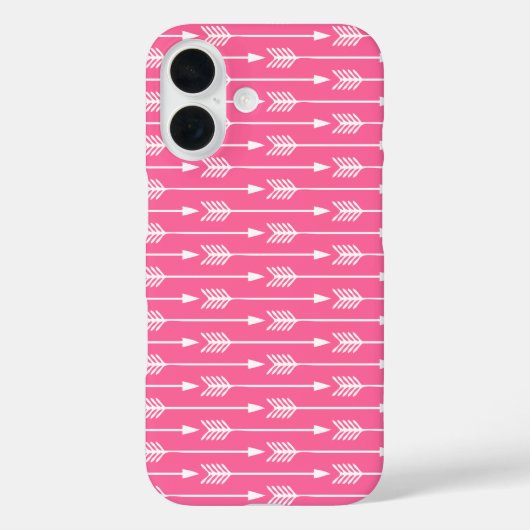 Patroon voor snelroze pijlen Case-Mate iPhone case (Achterkant)