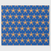 Patroon voor Starfish Waterverf Cadeaupapier (Vlak)