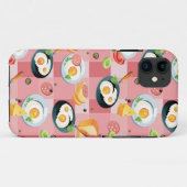 Patroon voor tomaten en gedroogde eieren Case-Mate iPhone case (Achterkant (horizontaal))