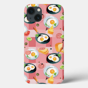 Patroon voor tomaten en gedroogde eieren iPhone 13 hoesje