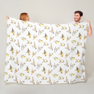 Patroon voor trekvogels fleece deken