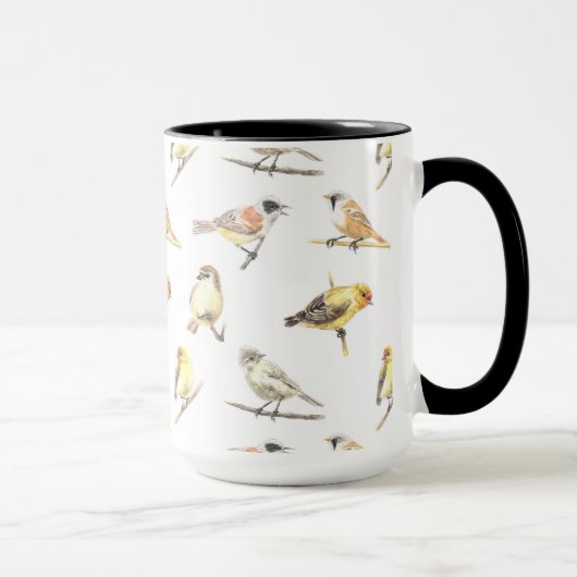 Patroon voor trekvogels mok (Rechts)
