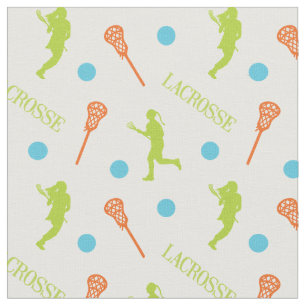 Patroon voor Tropisch Vrouw Lacrosse Player Stof