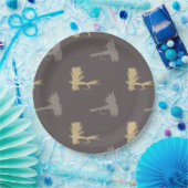 Patroon voor Vluchtaanders Papieren Bordje (Feest)