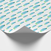 Patroon voor Waterverf van het voorjaar Cadeaupapier (Hoek)