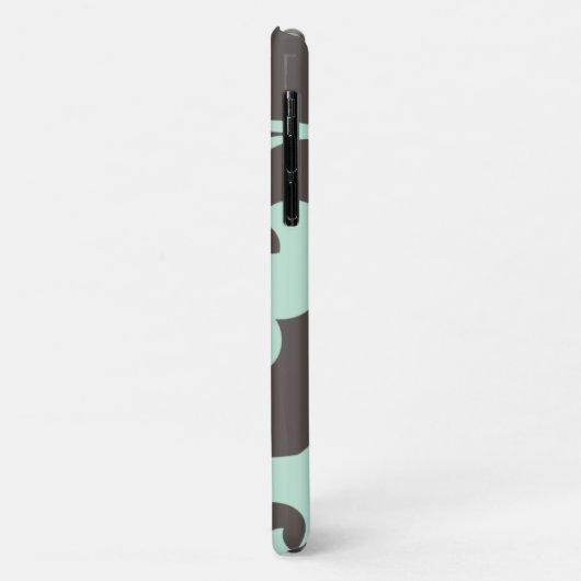 Patroon voor wervelingen, groen, grijs Case-Mate iPhone case (Achterkant/links)