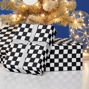 Patroon voor zwart-wit toetsenbord cadeaupapier