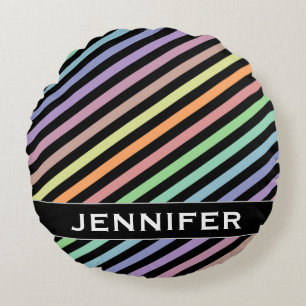 Patroon voor zwart-witkleuren en pastel + aangepas rond kussen