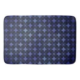 Patroon voor zwarte en blauwe diamanten badmat