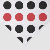 Patroon voor zwarte en rode Stippen + uw achtergro Tissuepapier (Detail)