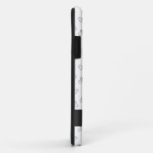 Patroon voor zwarte en witte doodle Skulls Case-Mate iPhone Case (Achterkant/rechts)