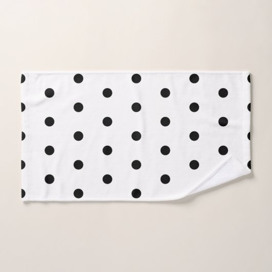 Patroon voor zwarte en witte poolvlekken bad handdoek (Handdoek)