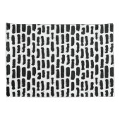 Patroon voor zwarte penseelstreken kussensloop (Achterkant-Rechts)