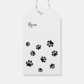 Patroon voor zwarte verven cadeaulabel (Achterkant)