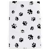 Patroon voor zwarte verven medium cadeauzakje (Voorkant)