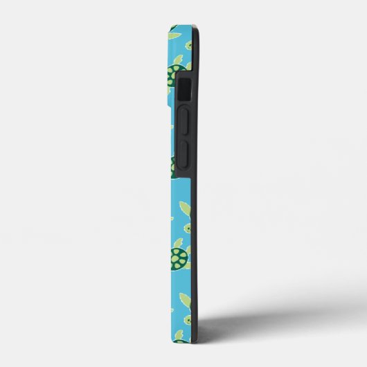 Patroon voor zwemschildpadden Blauw Case-Mate iPhone Case (Achterkant / Links)