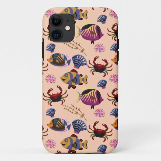 Patroon waterdieren | leven onder water 10 Case-Mate iPhone case (Achterkant)
