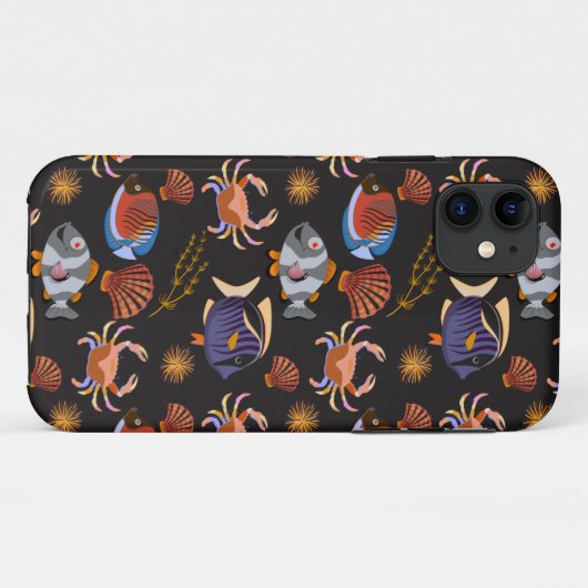 Patroon waterdieren | leven onder water 11 Case-Mate iPhone case (Achterkant (horizontaal))