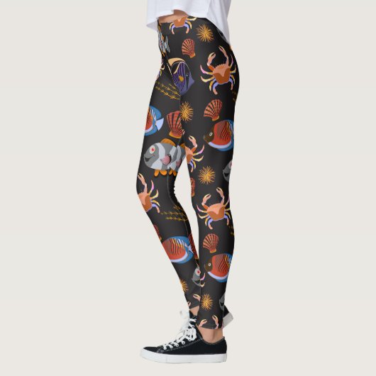 Patroon waterdieren | leven onder water 11 leggings (Links)