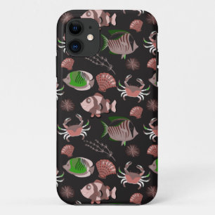 Patroon waterdieren   leven onder water 12 iPhone 11 hoesje