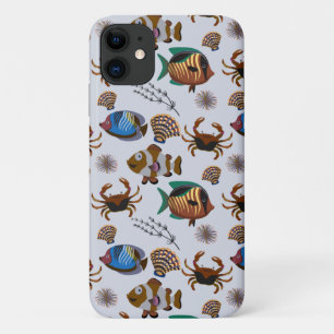Patroon waterdieren   leven onder water 14 iPhone 11 hoesje