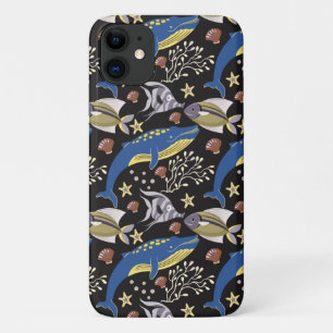 Patroon waterdieren leven onder water 17 iPhone 11 hoesje