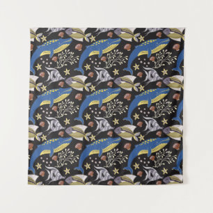 Patroon waterdieren   leven onder water 17 wandkleed