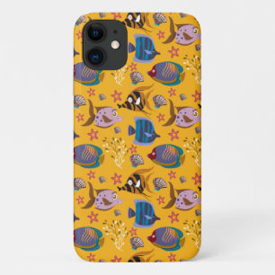 Patroon waterdieren   leven onder water 6 iPhone 11 hoesje