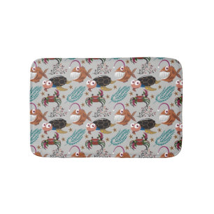 Patroon waterdieren   leven onder water in de ocea badmat