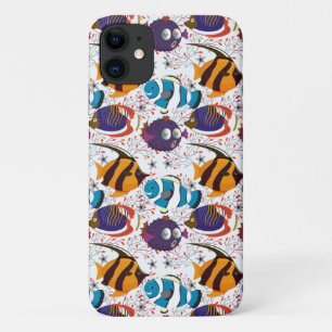 Patroon waterdieren leven onder water in de ocea iPhone 11 hoesje