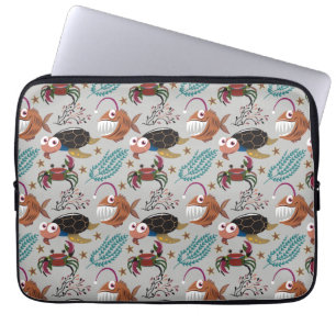 Patroon waterdieren leven onder water in de ocea laptop sleeve