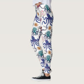 Patroon waterdieren | leven onder water in de ocea leggings (Links)