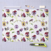 Patroon  Waterverf Pansies Tissuepapier (Craft)
