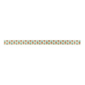 Patroon waterverven ananas en bloemen lint (Voorkant)