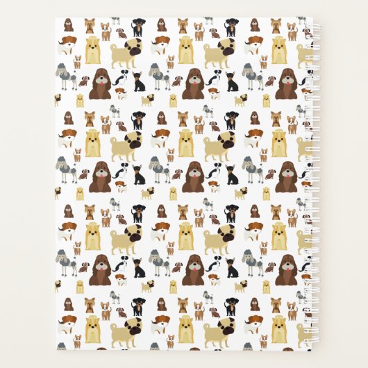 patroon witte achtergrond planner (Achterkant)