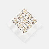 patroon witte achtergrond servet (Hoek)