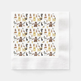 patroon witte achtergrond servet