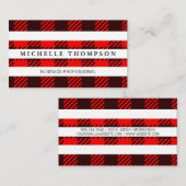 Patroon | Witte strepen Visitekaartje (Voorkant / Achterkant)