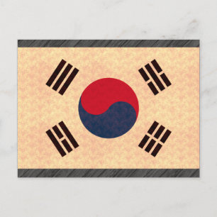 Patroon Zuid-Koreaanse vlag Briefkaart