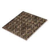 patroon zwart op goud tegeltje (Zijkant)