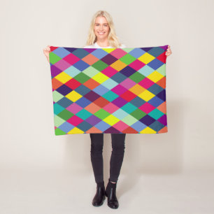 Patroonachtige Mode Kleurrijk - Moderne lenteships Fleece Deken