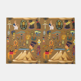 Patroonantensymbool in Egyptisch Hieroglyphic Deurmat