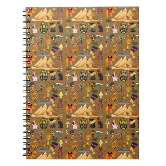 Patroonantensymbool in Egyptisch Hieroglyphic Notitieboek (Voorkant)
