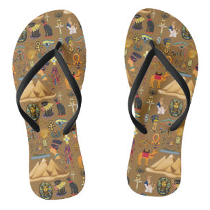 Patroonantensymbool in Egyptisch Hieroglyphic Teenslippers