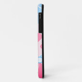 Patroonblauw-roze harten iPhone-draagtas Case-Mate iPhone Case (Achterkant/links)
