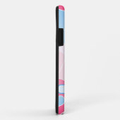Patroonblauw-roze harten iPhone-draagtas Case-Mate iPhone Case (Achterkant/rechts)