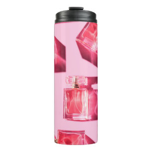 Patroonflessen van vrouwelijke parfum thermosbeker