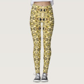 Patroongele Leggings (Voorkant)