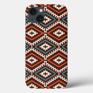 Patroongeometrische Mode Stijlvol geluid iPhone 13 Hoesje